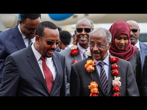 شاهد وزير خارجية إريتريا يصل إلى إثيوبيا